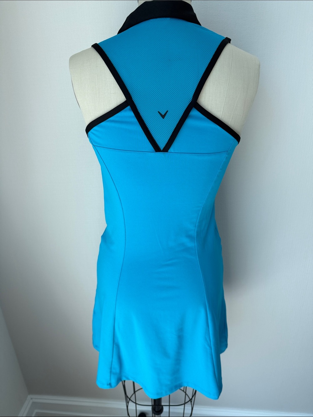 Callaway Turquoise Sleeveless Zip Tennis 🎾,Golf Polo Dress Black Trim size S-P - Picture 5 of 16